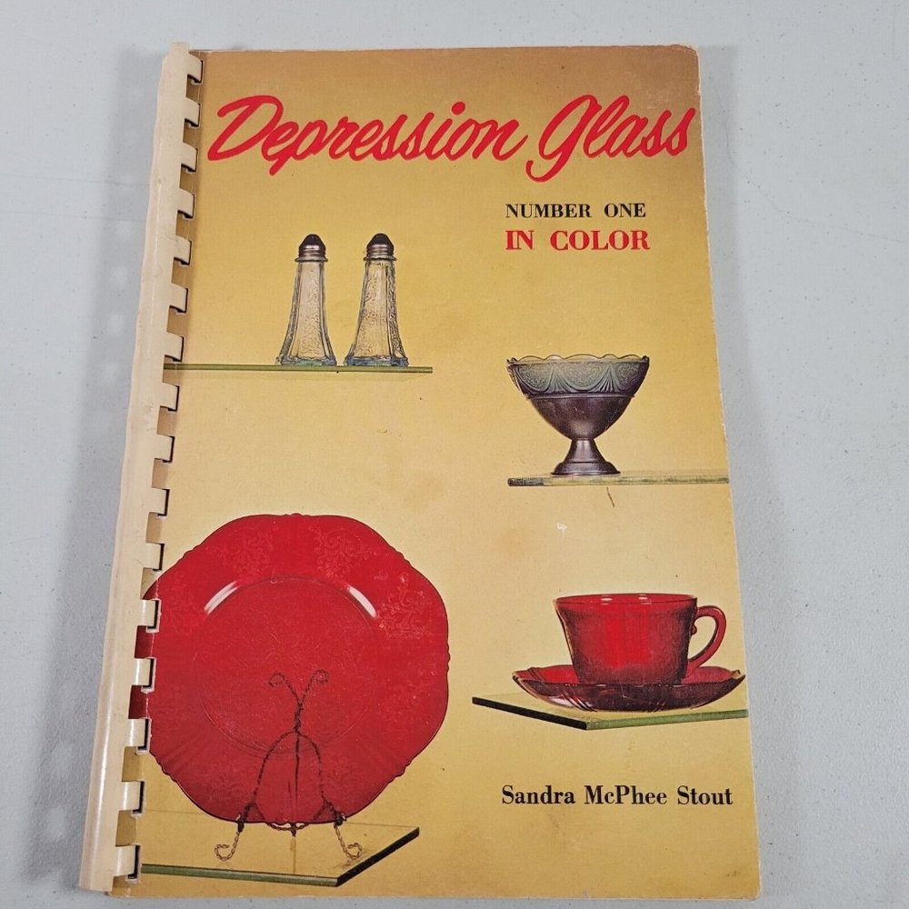 Depression Glass Book by Sandra McPhee Stout 1970 Vintage